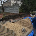 07.11.2019. Suchedniów. Nieszczęśliwy wypadek przy budowie mostu w Suchedniowie / Wiktor Taszlow / Radio Kielce