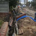 07.11.2019. Suchedniów. Nieszczęśliwy wypadek przy budowie mostu w Suchedniowie / Wiktor Taszlow / Radio Kielce