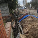 07.11.2019. Suchedniów. Nieszczęśliwy wypadek przy budowie mostu w Suchedniowie / Wiktor Taszlow / Radio Kielce