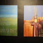 Kielce. 07.11.2019. Wernisaż wystawy malarstwa Marii Maryli Wierzbowskiej "Pejzaże Wewnętrzne" / Wiktor Taszłow / Radio Kielce