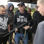 09.11.2019. Podzamcze. Wystawa wojskowa zaprezentowana przez żołnierzy z Centrum Przygotowań do Misji Zagranicznych / Wiktor Taszłow / Radio Kielce