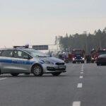 18.11.2019. Skarżysko-Kamienna. Ćwiczenia Państwowej Straży Pożarnej na trasie S7 / Wiktor Taszłow / Radio Kielce