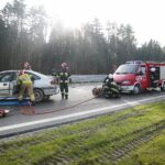 18.11.2019. Skarżysko-Kamienna. Ćwiczenia Państwowej Straży Pożarnej na trasie S7 / Wiktor Taszłow / Radio Kielce