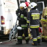 18.11.2019. Skarżysko-Kamienna. Ćwiczenia Państwowej Straży Pożarnej na trasie S7 / Wiktor Taszłow / Radio Kielce