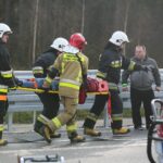 18.11.2019. Skarżysko-Kamienna. Ćwiczenia Państwowej Straży Pożarnej na trasie S7 / Wiktor Taszłow / Radio Kielce