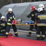 18.11.2019. Skarżysko-Kamienna. Ćwiczenia Państwowej Straży Pożarnej na trasie S7 / Wiktor Taszłow / Radio Kielce