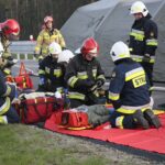 18.11.2019. Skarżysko-Kamienna. Ćwiczenia Państwowej Straży Pożarnej na trasie S7 / Wiktor Taszłow / Radio Kielce