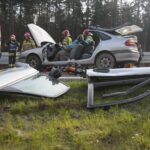 18.11.2019. Skarżysko-Kamienna. Ćwiczenia Państwowej Straży Pożarnej na trasie S7 / Wiktor Taszłow / Radio Kielce