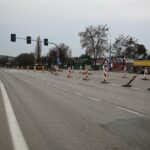 Kielce. 18.11.2019. Zmiana organizacji ruchu na skrzyżowaniu ulic Tarnowskiej i Wojska Polskiego / Wiktor Taszłow / Radio Kielce