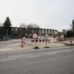 Kielce. 18.11.2019. Zmiana organizacji ruchu na skrzyżowaniu ulic Tarnowskiej i Wojska Polskiego / Wiktor Taszłow / Radio Kielce