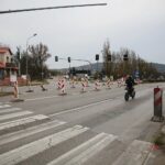 Kielce. 18.11.2019. Zmiana organizacji ruchu na skrzyżowaniu ulic Tarnowskiej i Wojska Polskiego / Wiktor Taszłow / Radio Kielce