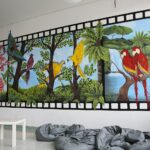 Kielce. 21.11.2019. Mural w Szkole Podstawowej nr 32 / Wiktor Taszłow / Radio Kielce