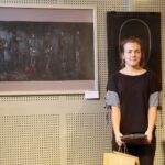 Kielce. 21.11.2019. Finał ogólnopolskiego konkursu plastycznego "Pudełko zwane wyobraźnią – Edward Stachura". Na zdjęciu: Aleksandra Żmuda ZPSP Kraków / Wiktor Taszłow / Radio Kielce