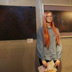 Kielce. 21.11.2019. Finał ogólnopolskiego konkursu plastycznego "Pudełko zwane wyobraźnią – Edward Stachura". Na zdjęciu: Anna Krzemińska - ZPSP Kielce / Wiktor Taszłow / Radio Kielce