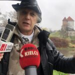 10.11.2019 Sandomierz. Rejs Niepodległości. Na zdjęciu retman Rejsu Niepodległości Marek Bażant / Grażyna-Szlęzak-Wójcik / Radio Kielce