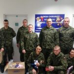 Kielce. Elewi z Centrum Przygotowań do Misji Zagranicznych z Bukówki w Wojewódzkim Szpitalu Zespolonym / Iwona Murawska / Radio Kielce