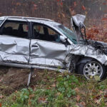 15.11.2019. Tychów. Zderzenie pięciu samochodów / KP PSP Starachowice