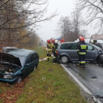 15.11.2019. Tychów. Zderzenie pięciu samochodów / KP PSP Starachowice