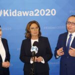 Na zdjęciu (od lewej): Marzena Okła-Drewnowicz - poseł Platformy Obywatelskiej, Małgorzata Kidawa-Błońska - wicemarszałek Sejmu i kandydatka Platformy Obywatelskiej w prawyborach prezydenckich, Artur Gierada - przewodniczący świętokrzyskiej Platformy Obywatelskiej / Michał Kita / Radio Kielce