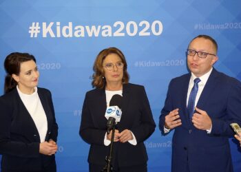 Na zdjęciu (od lewej): Marzena Okła-Drewnowicz - poseł Platformy Obywatelskiej, Małgorzata Kidawa-Błońska - wicemarszałek Sejmu i kandydatka Platformy Obywatelskiej w prawyborach prezydenckich, Artur Gierada - przewodniczący świętokrzyskiej Platformy Obywatelskiej / Michał Kita / Radio Kielce