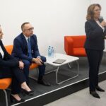 Na zdjęciu (od lewej): Marzena Okła-Drewnowicz - poseł Platformy Obywatelskiej, Artur Gierada - przewodniczący świętokrzyskiej Platformy Obywatelskiej, Małgorzata Kidawa-Błońska - wicemarszałek Sejmu i kandydatka Platformy Obywatelskiej w prawyborach prezydenckich / Michał Kita / Radio Kielce