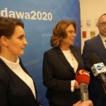 Na zdjęciu (od lewej): Marzena Okła-Drewnowicz - poseł Platformy Obywatelskiej, Małgorzata Kidawa-Błońska - wicemarszałek Sejmu i kandydatka Platformy Obywatelskiej w prawyborach prezydenckich, Artur Gierada - przewodniczący świętokrzyskiej Platformy Obywatelskiej / Michał Kita / Radio Kielce