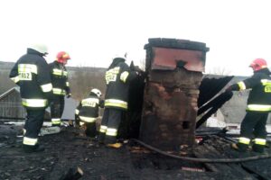 Pożar w miejscowości Borczyn, gmina Kije / KP PSP Pińczów
