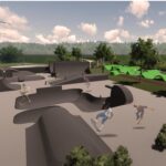Chęciny. Wizualizacja nowego parku miejskiego / Urząd Gminy i Miasta Chęciny