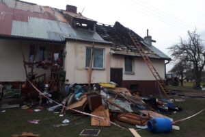 Pożar w miejscowości Borczyn, gmina Kije / KP PSP Pińczów