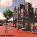 Chęciny. Wizualizacja nowego parku miejskiego / Urząd Gminy i Miasta Chęciny