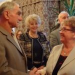 14.12.2019 Ostrowiec. Uroczystość długoletniego pożycia małżeńskiego. Na zdjęciu Ryszard i Alicja Partykowie - świętujący złote gody / Emilia Sitarska / Radio Kielce