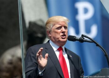 06.07.2017 Wystąpienie Donalda Trumpa na placu Krasińskich w Warszawie / Grzegorz Jakubowski / KPRP