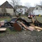 31.12.2019. Borczyn. Zniszczenia po pożarze / Marta Gajda / Radio Kielce