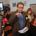 02.12.2019. Starachowice. Konsultacje społeczne z mieszkańcami ulic w Starachowicach, które miałyby zostać włączone do strefy płatnej / Anna Głąb / Radio Kielce