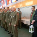 19.12.2019. Kielce. Wigilia w Centrum Przygotowań do Misji Zagranicznych. Na zdjęciu (od prawej): hm Tomasz Rejmer - komendant ZHP Chorągwi Kieleckiej, phm Arkadiusz Szostak / Michał Kita / Radio Kielce