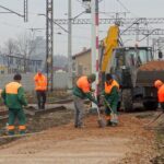 04.12.2019. Jędrzejów. Budowa dojścia do peronów dworca PKP / Ewa Pociejowska-Gawęda / Radio Kielce