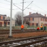 04.12.2019. Jędrzejów. Budowa dojścia do peronów dworca PKP / Ewa Pociejowska-Gawęda / Radio Kielce