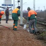 04.12.2019. Jędrzejów. Budowa dojścia do peronów dworca PKP / Ewa Pociejowska-Gawęda / Radio Kielce