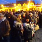 15.12.2019 Małogoszcz. Wspólna wigilia na Rynku / Ewa Pociejowska-Gawęda / Radio Kielce