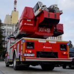 11.12.2019 Kielce. Ewakuacja Urzędu Marszałkowskiego Województwa Świętokrzyskiego / Piotr Kwaśniewski / Radio Kielce