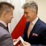 16.12.2019. Kielce. Wigilia u wojewody świętokrzyskiego. Na zdjęciu (od lewej): Bartłomiej Dorywalski - poseł PiS i Krzysztof Słoń - senator PiS / Piotr Kwaśniewski / Radio Kielce