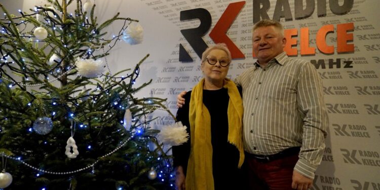 18.12.2019. Kielce. Na zdjęciu (od lewej): Teresa Bielińska i Mirosław Bieliński / Piotr Kwaśniewski / Radio Kielce