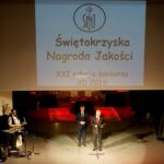 19.12.2019. Kielce. Gala XXI Świętokrzyskiej Nagrody Jakości. Na zdjęciu (od lewej): Andrzej Pruś - przewodniczący sejmiku województwa świętokrzyskiego i Andrzej Bętkowski - marszałek województwa świętokrzyskiego / Piotr Kwaśniewski / Radio Kielce