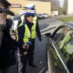 06.12.2019. Kielce. Prewencyjna akcja policjantów na przejściach dla pieszych / Michał Kita / Radio Kielce