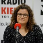 22.12.2019. Kielce. Studio Polityczne Radia Kielce. Na zdjęciu: Julia Polakowska - Konfederacja Wolność i Niepodległość / Piotr Kwaśniewski / Radio Kielce