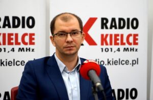 29.12.2019 Kielce. Studio Polityczne Radia Kielce. Michał Braun - PO / Karol Żak / Radio Kielce