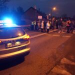 09.12.2019. Brzeziny. Mieszkańcy zablokowali drogę wojewódzką 763 / Wiktor Dziarmaga / Radio Kielce