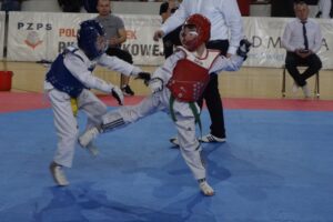 21.12.2019. Ostrowiec Świętokrzyski. Świętokrzyska Międzynarodowa Olimpiada Taekwondo / Maciej Makuła / Radio Kielce