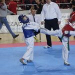 21.12.2019. Ostrowiec Świętokrzyski. Świętokrzyska Międzynarodowa Olimpiada Taekwondo / Maciej Makuła / Radio Kielce