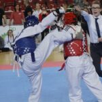 21.12.2019. Ostrowiec Świętokrzyski. Świętokrzyska Międzynarodowa Olimpiada Taekwondo / Maciej Makuła / Radio Kielce